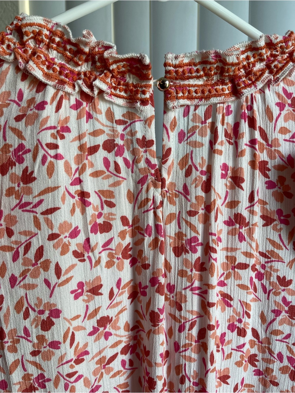 Savanna Jane Floral Ruffle Sleeve Blouse Size Small - Picture 4 of 13
